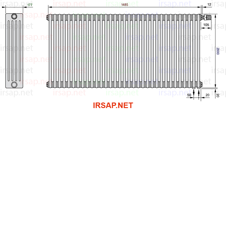 Радиатор IRSAP Tesi 52000/33 T25 CL 01